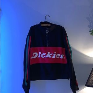 dickies cropped quarter zip